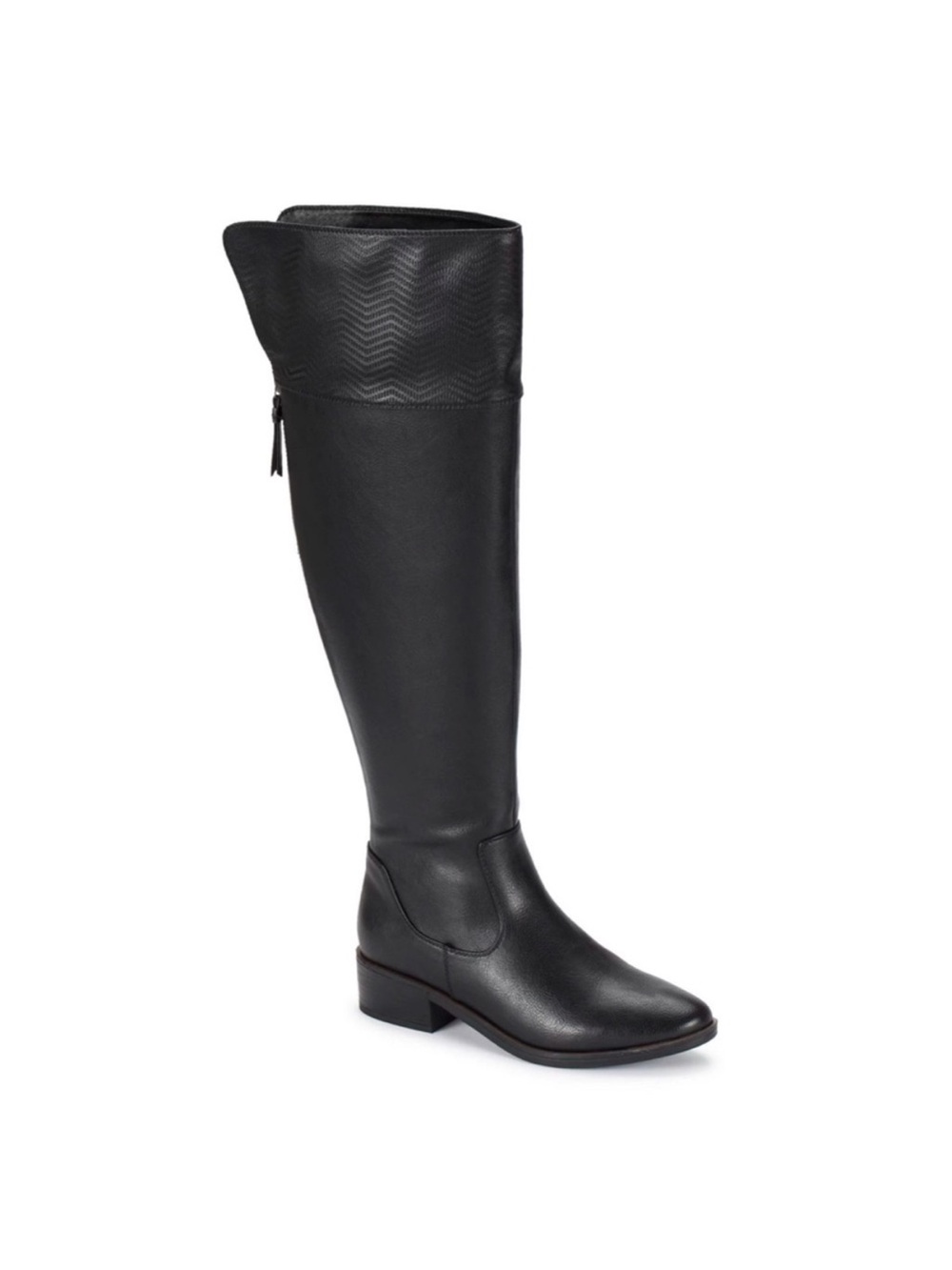Bear trap Women's Black Over-the-Knee Zip Riding Boot Size 7.5